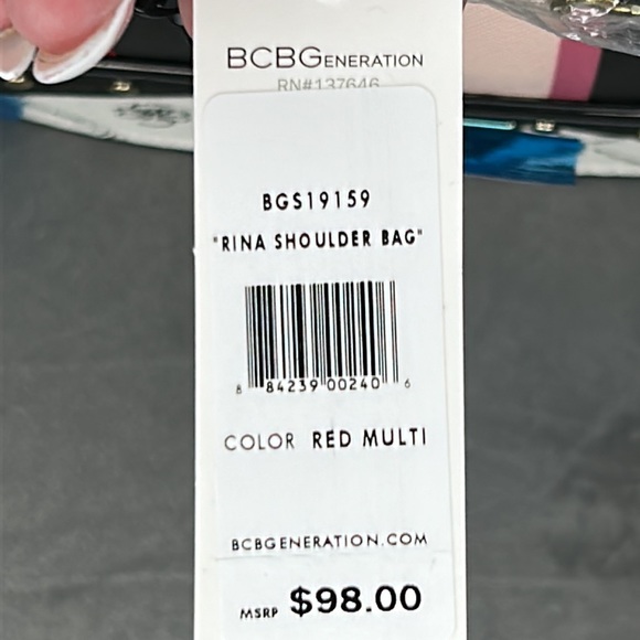 BCBGENERATION | Rina Shoulder Bag in Red Multi - Picture 5 of 6